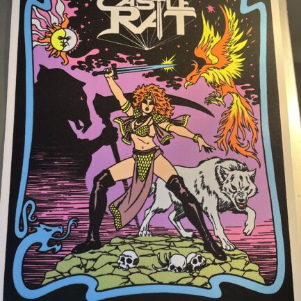 Castle Rat - Phoenix Blacklight Poster